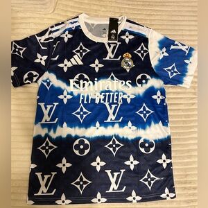 Real Madrid adidas Blue and White Soccer